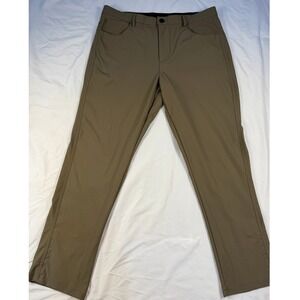 Quiksilver Mens Khaki Stretch Cargo Pants Size 36 100% Polyester Casual